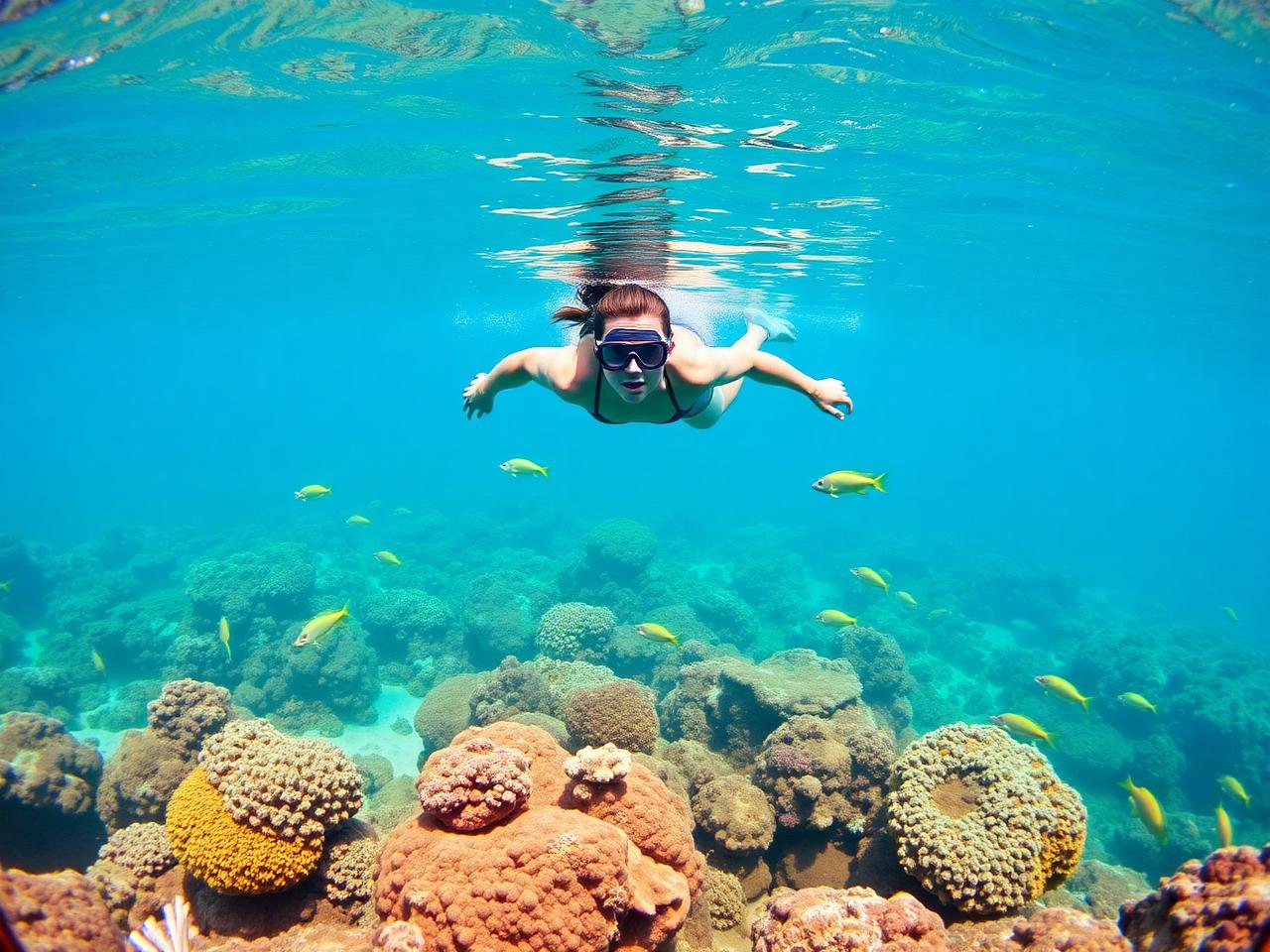 Snorkel en el arrecife de Puerto Morelos